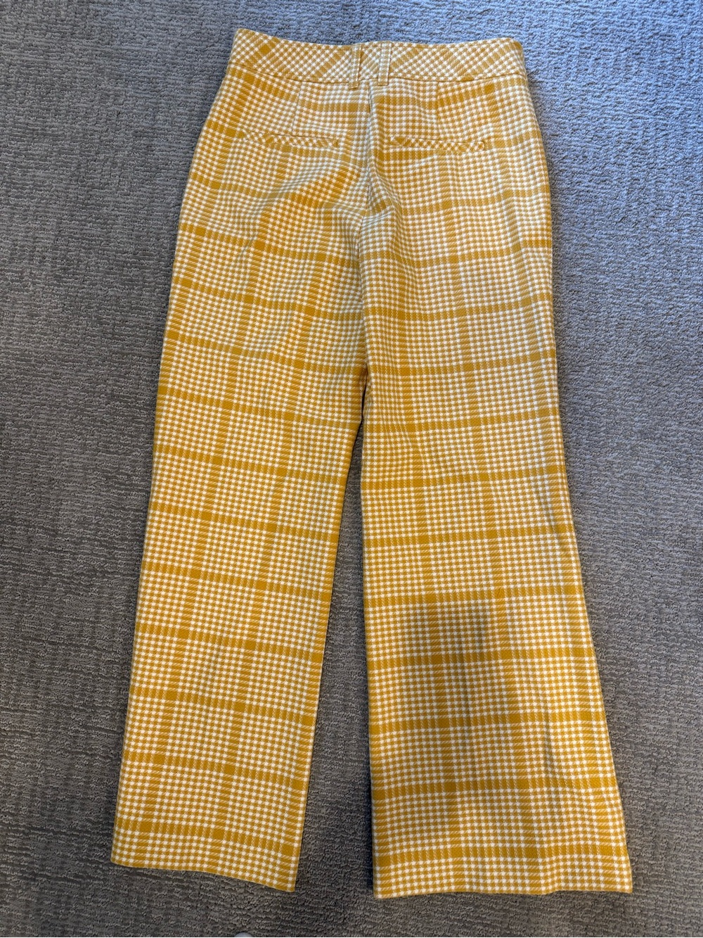 Anthropologie Maeve Yellow Plaid Wide-Leg Pants Trousers Sz 10 NWOT NEW - Picture 6 of 6